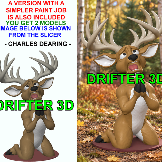Whitetail Deer Pleading - 2 Versions
