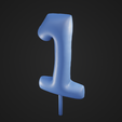 One_2.png Numeric "one" puffy cake topper