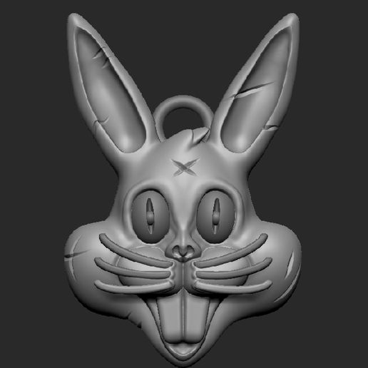 Happy Scar Rabbit 3D model