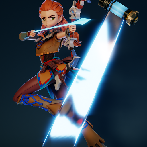 ♀️ Aloy | Genshin Impact・ 3D File for ・Cults