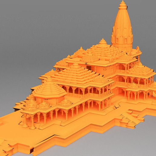 Full_combined_Ram_Temple_HQ_Base_250mm-v6.jpg Ayodhya Ram Temple - NO SUPPORTS REQUIRED!