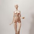3.jpg Bjd Doll stl 3D Model for printing Ball Jointed Art Doll 40cm 1/4