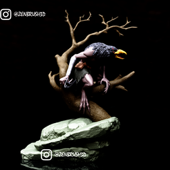 DEWQDEWDWDW.png raven man 3D PRINTING MODEL STL
