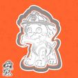 35-1.jpg PAW Patrol cookie cutters - Marshall (with a bone in his mouth) (style 3)