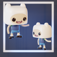 Finn1.png ADVENTURE TIME / Funko pop style collection with 4 adventure time characters