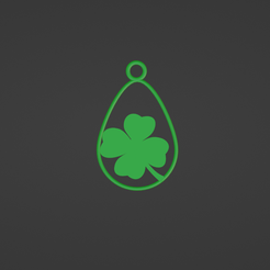 ST-PATRICK-EARRING.png STL file ST PATRICK'S DAY EARRINGS STL, SHAMROCK STL, LUCKY STL, FAUX LEATHER EARRINGS 3D, 3D LEATHER EARRINGS, EARRING STL・3D printable model to download