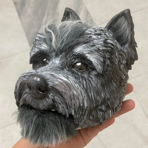 hairy_dog_4.jpg Dog Hairy 3D Model