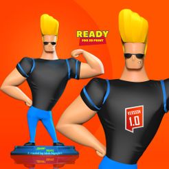 Johnny_Bravo_3.jpg Fichier 3D Johnny Bravo・Design pour imprimante 3D à télécharger