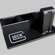 Glock-Plus-3.png Glock Themed Pistol and magazine stand safe organizer