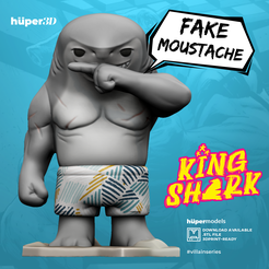 Shark-King-fakemoustache.png KING SHARK NANANUE SUICIDE SQUAD - FAKE MOUSTACHE VERSION