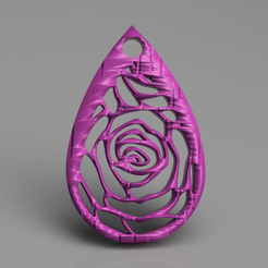 rose.png Boucles d'oreilles roses