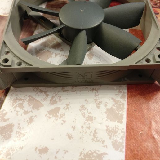 Noctua NF-F12 to 135mm PSU fan 3D model