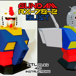 banner.png 3D-Datei RX-78-2 Gundam-Büste [Farbdruck] kostenlos・Modell zum 3D-Drucken zum herunterladen