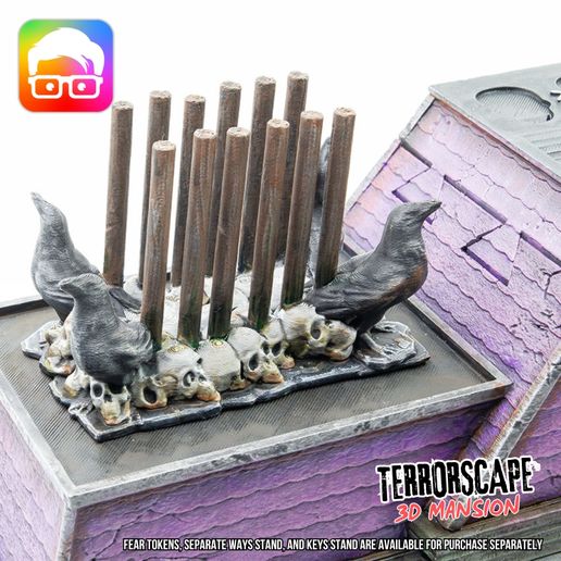 STL file Fear tokens, keys and separate ways stands add-ons for my 3d ...