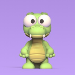 Cod138-Funny-Alligator-1.png 3D file Funny Alligator・3D print object to download