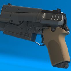 UPDATED_RENDER.JPG Fichier 3D gratuit Pistolet Fallout 4 - 10mm・Plan pour impression 3D à télécharger