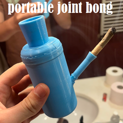 iukljl.png STL-Datei tragbare Joint-Bong (4 Stück + alles passt rein)・3D-druckbares Modell zum Herunterladen