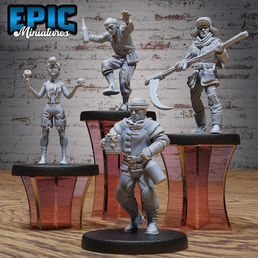 3D file Villager Set C ‧ DnD Miniature ‧ Tabletop Miniatures ‧ Gaming ...