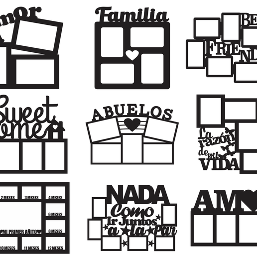 2020-04-29-5.png Vectors Laser Cutting - 80 Frames With Frames Assorted
