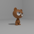 2.png Cute Brown Bear figure 3D Printable