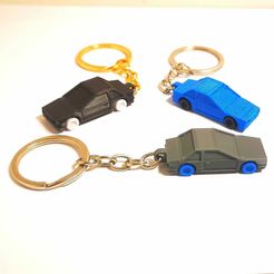 Keychains.jpeg Mini Car keychain (spinning wheels)