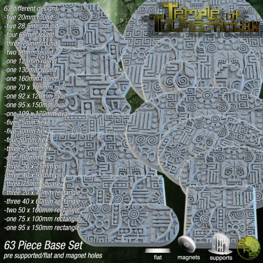 3D file Aztec Bases Expansion 🟪 ・3D printable model to download・Cults