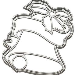 EMPORTE-PIECE CLOCHE.jpg Fichier STL 2 MOULES À BISCUIT NOËL - RENNE - ANGE - OURS - ANGE - PELUCHE - BOUGIE - CLOCHE - ANGE - PÈRE NOËL - BONHOMME DE NEIGE - SAPIN - BOULE DE NOËL - EMPORTE-PIÈCES - CADEAU - COOKIE CUTTER- COUPE BISCUIT- POCHOIR・Objet imprimable en 3D à télécharger