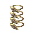 Side-TRi-cluster-Twisted-leaf-H-fashion-ring-size6to9-03.jpg Наклоненная вбок витая полоса с бриллиантовым кластетом и листьями Размеры США 6to9 3D-печатная модель