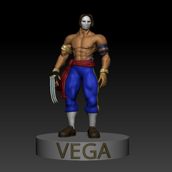 vega-standing.png Fichier OBJ gratuit Vega de street fighter v2・Objet à télécharger et à imprimer en 3D, SerFer88
