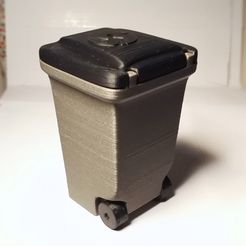 Trash2.jpg Free 3D file Mini Trash Can with moving wheels・3D printing model to download, DrLex