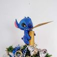 stitch-1.jpg 3D file Stitch biting star for Christmas tree・3D printer model to download