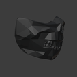 low_poly_side.png Forever Purge Movie 2021 Scull Mask - STL File. 3 versions - 2 normal and low-poly