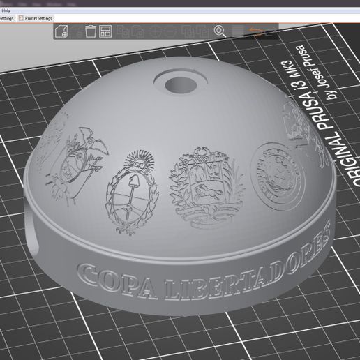 👾 Copa Libertadores・Archivo STL para Impresión 3D・Cults