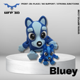 STL-3MF-imprimes-12.png ARTICULATED - BLUEY - MFP3D - NO SUPPORT - PRINT IN PLACE - SENSORY TOY - FIDGET