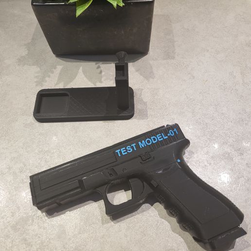 prop-gun-4.jpg Arma de mão cibernética futurista Adereço Cosplay