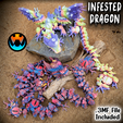 4.png Infested Dragon, Scary Halloween Flexi Dragon