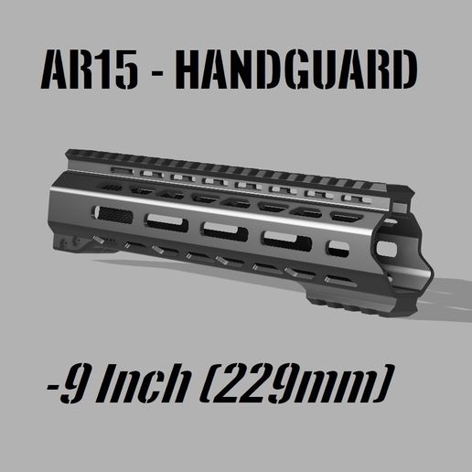 AR15/M4 Handguard 9 inch - MLOK