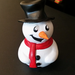 Capture d’écran 2016-12-09 à 09.57.39.png Download free STL file Cute Snowman! • 3D printable template, ChaosCoreTech