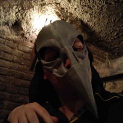 Masque de crâne de corbeau Máscara de craneo de cuervo