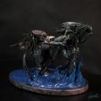 AVP_002.jpg AvP Diorama / Bust - Alien VS Predator inspired original design