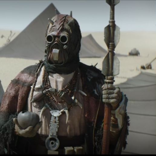 Tusken Raider Chieftain necklace - charm - book of boba fett 3D model