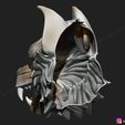 04.jpg Wolf Mask - Japanese Samurai Mask - Oni Tiger Mask - Halloween 3D print model