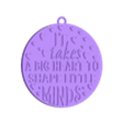It takes a big heart to shape little minds -ornament .stl Teacher gift / Big heart to shape little minds Ornament / Gift / decor