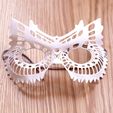 Owl_Mask_00.jpg STL-Datei Owl Mask・3D-druckbares Modell zum herunterladen