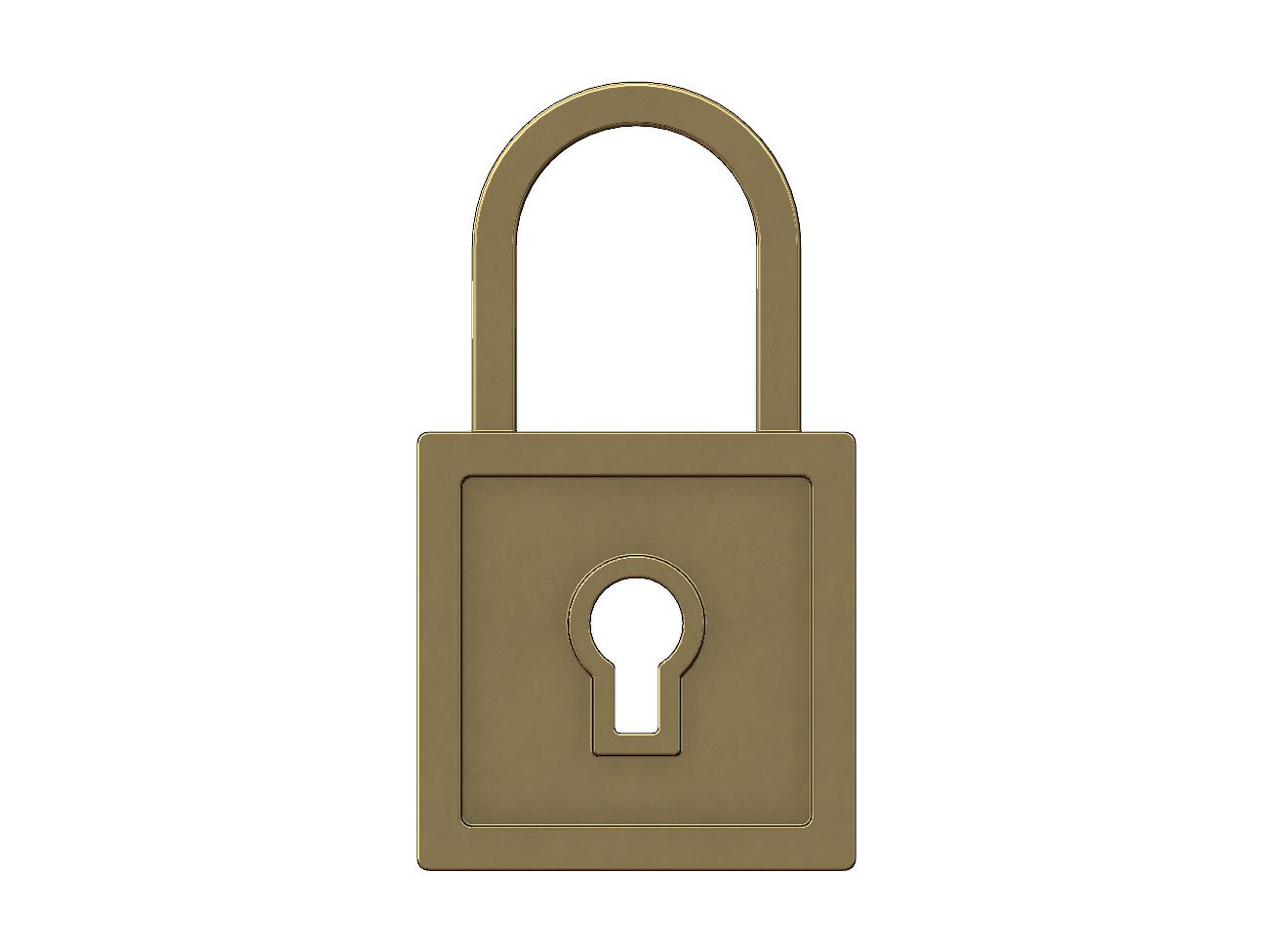 Download 3MF file Square Lock Pendant and Charm 3D print model • 3D ...