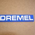 dremel.jpg Dremel Logo Poster Sign Tool and accessory manufacturer sign