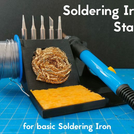 C-4 Soldering Iron Support Stand With Cleaning Sponge - | Indian Online Store | RC Hobby | Robotics