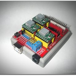 CNC_Shield_display_large.jpg Free STL file Arduino clone top case・3D printing design to download