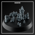 V3_WARGAMESPRINT_F.png Candles, skull and book for kitbash 28 mm 32 mm