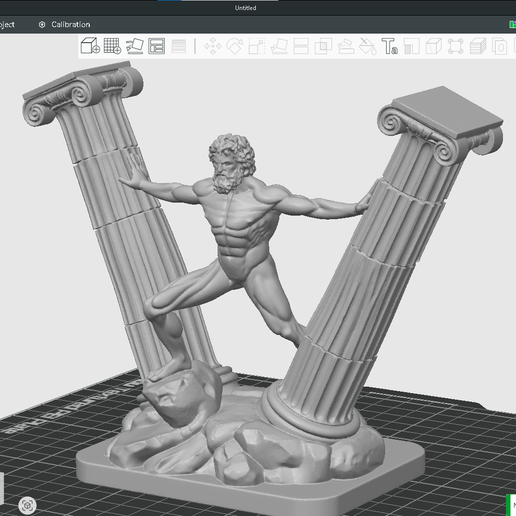 Figurine Stl– Greek Mythology Sculpture – Greek Mythology – 3D Print Figurine – Atlas Statue